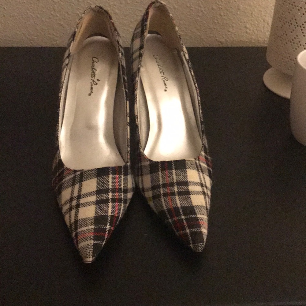 Plaid Stiletto Pumps